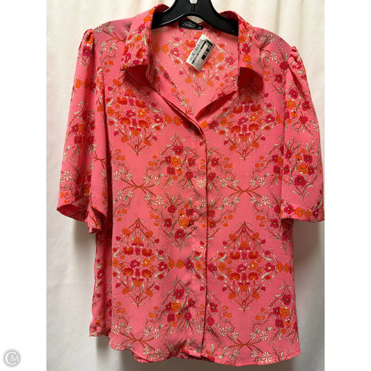 Top Short Sleeve By Clothes Mentor In Pink, Size: M