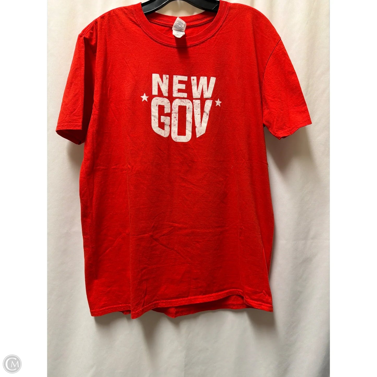 Top Short Sleeve By Gildan In Red, Size: L