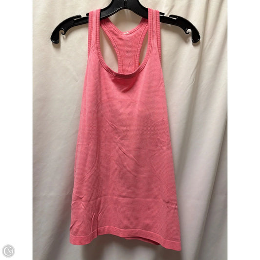 Athletic Tank Top By Lululemon In Pink, Size: M