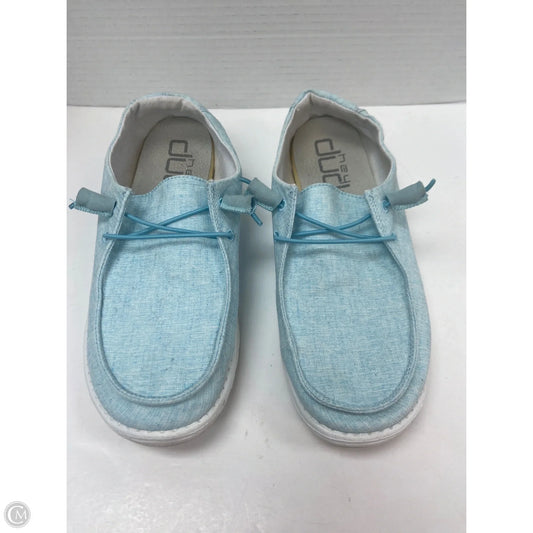 Shoes Flats By Hey Dude In Blue, Size: 8