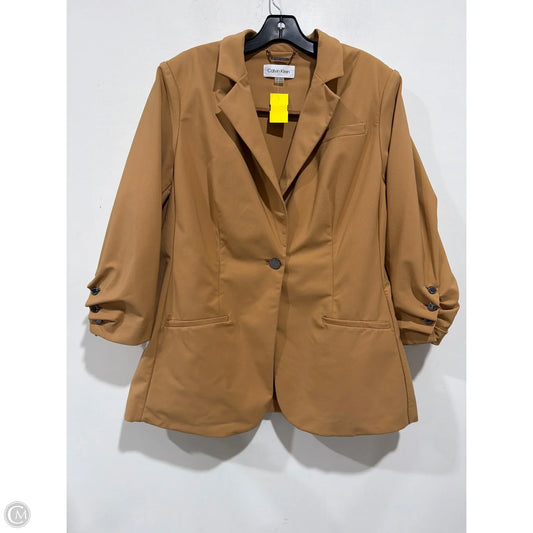 Blazer By Calvin Klein In Brown, Size: 1x