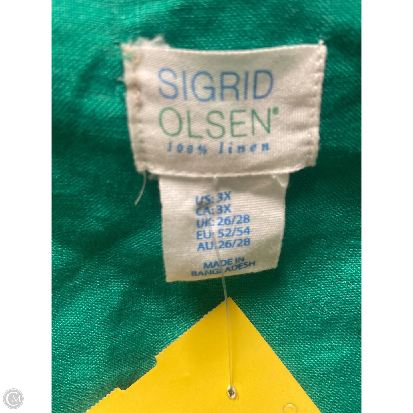 Top Long Sleeve By Sigrid Olsen In Green, Size: 3x