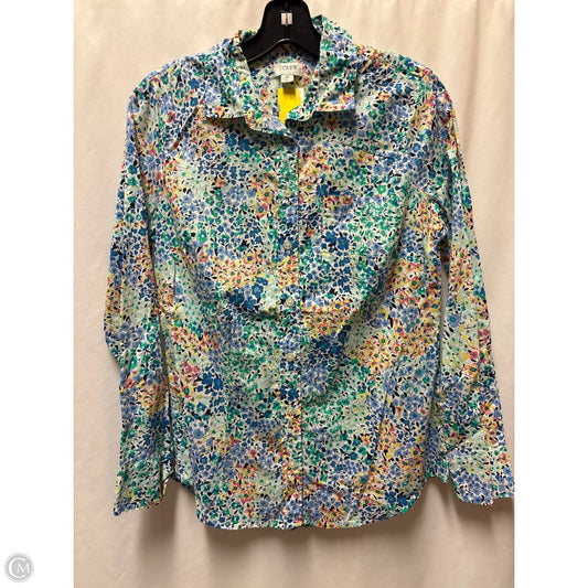 Top Long Sleeve By J. Crew In Blue, Size: S