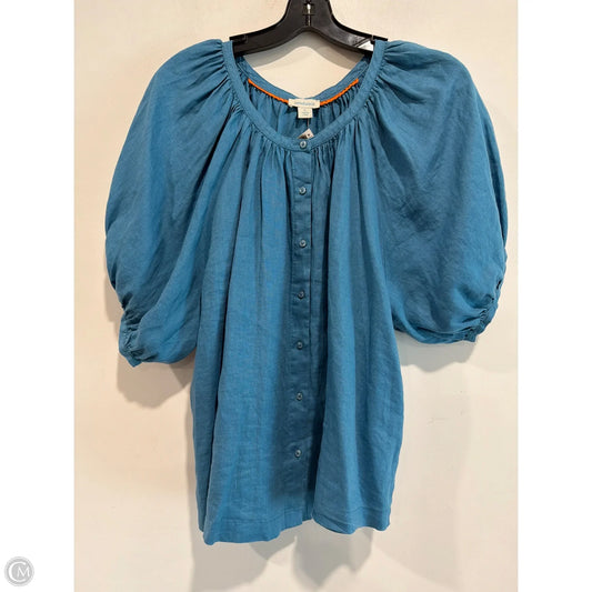 Top Short Sleeve By Sundance In Blue, Size: L