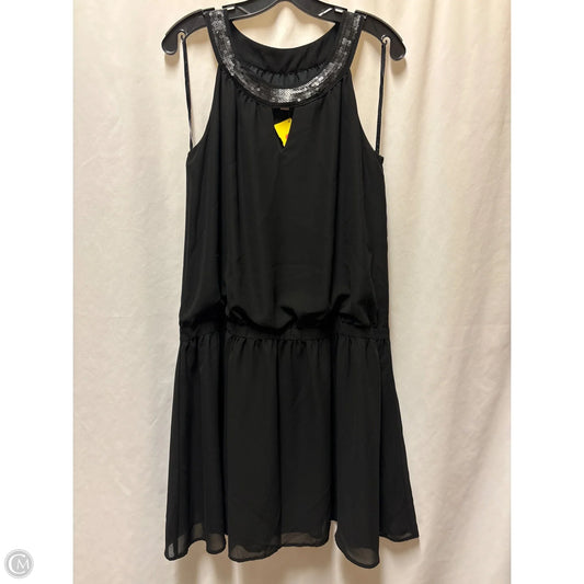 Dress Casual Midi By Merona In Black, Size: L