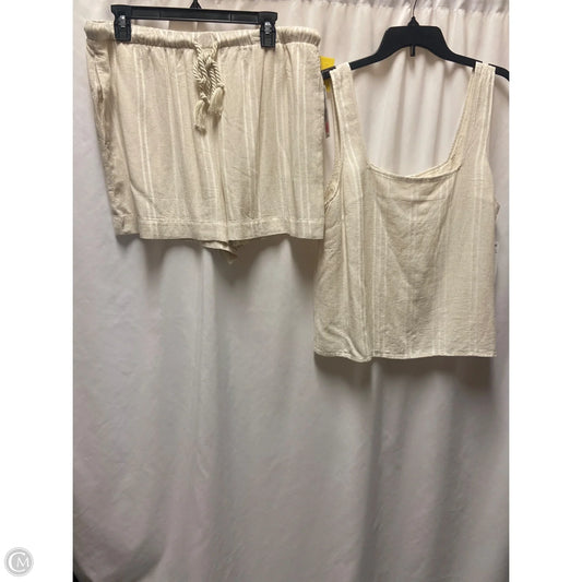 Shorts Set By Cloth & Stone In Beige, Size: Xl