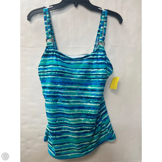 Swimsuit Top By Croft And Barrow In Blue, Size: M