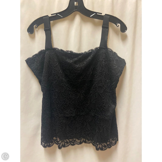 Top Sleeveless By Coldwater Creek In Black, Size: L