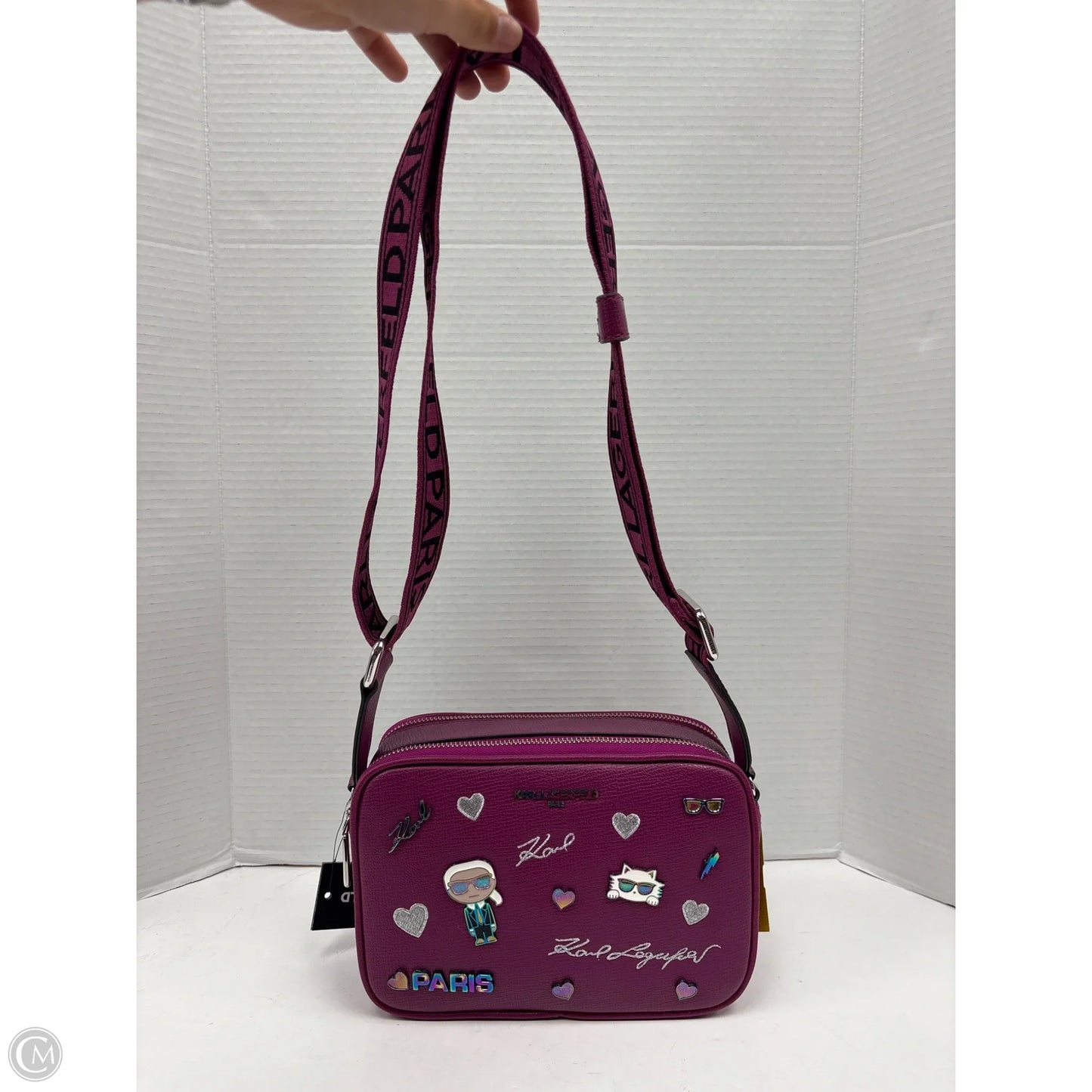 Crossbody Designer By Karl Lagerfeld, Size: Medium