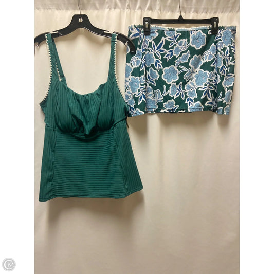 Swimsuit 2pc By Clothes Mentor In Green, Size: Xxl