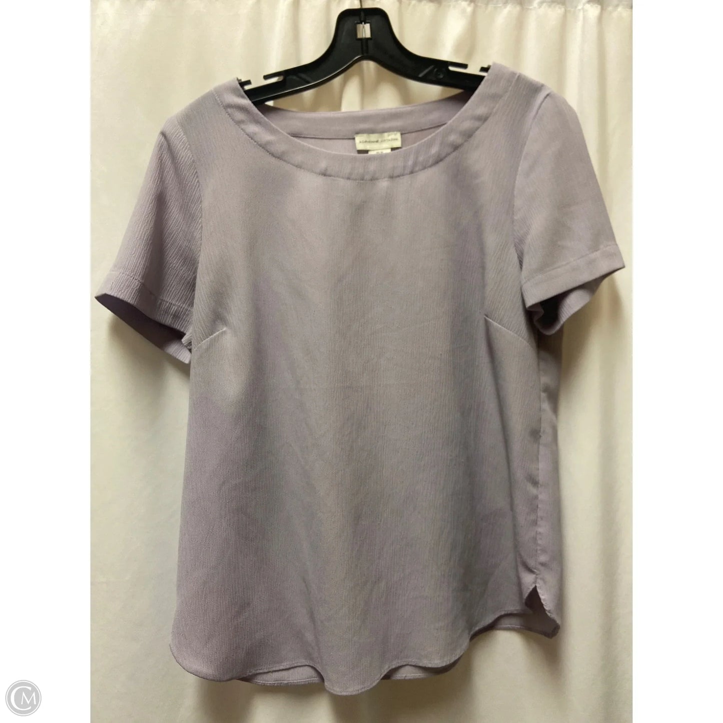 Top Short Sleeve By Adrienne Vittadini In Purple, Size: M