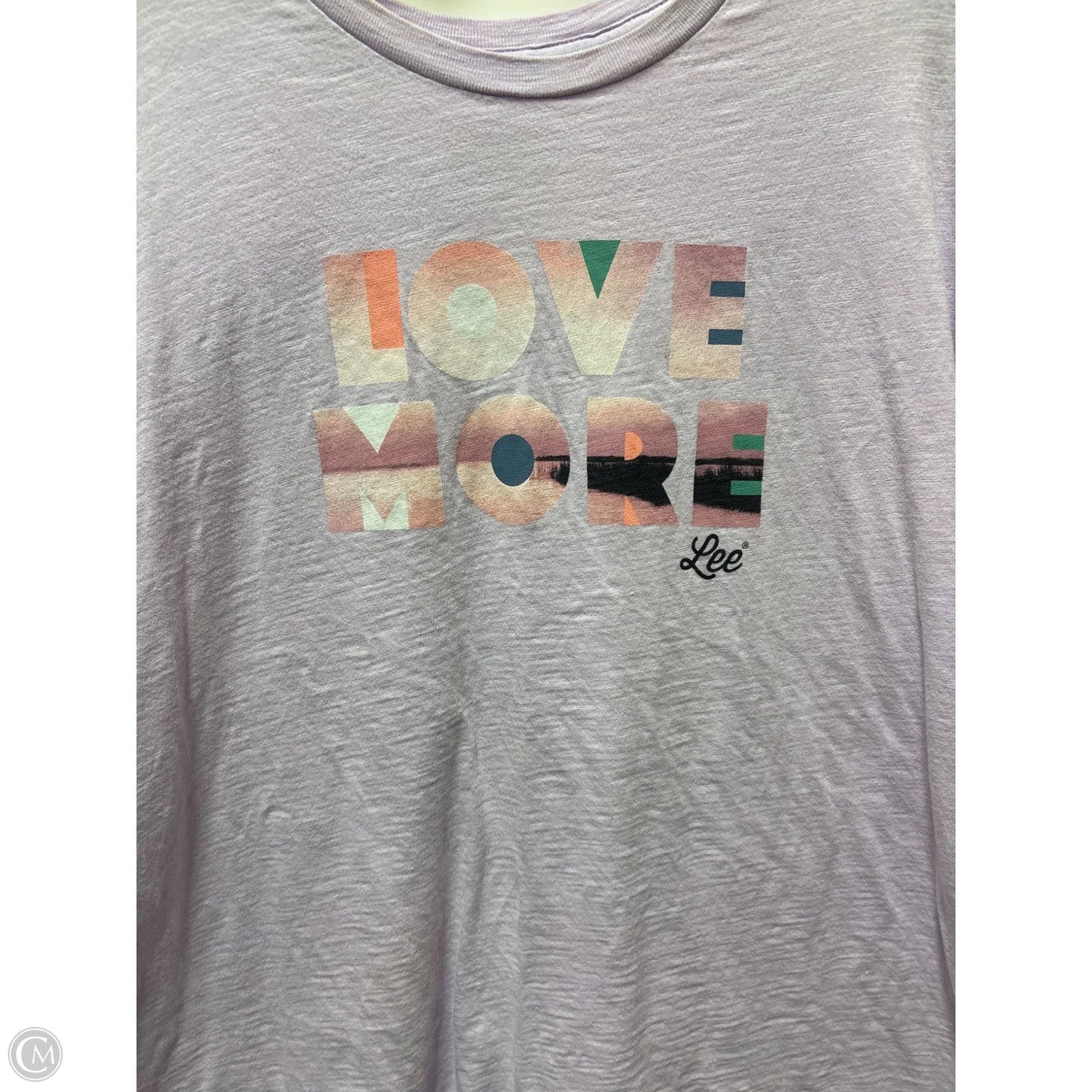 Top Short Sleeve By Lee In Purple, Size: 3x