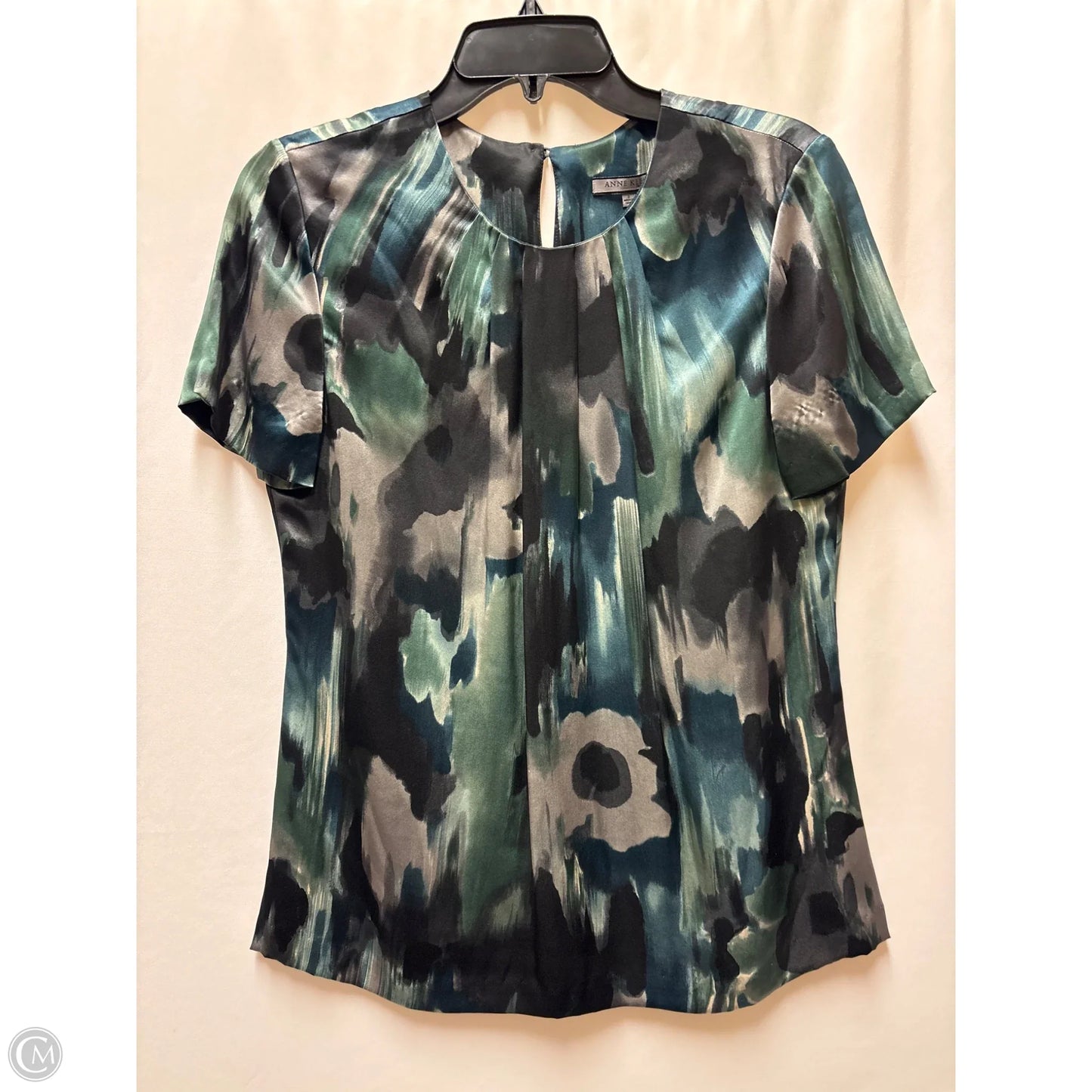 Top Short Sleeve By Anne Klein In Blue & Green, Size: M