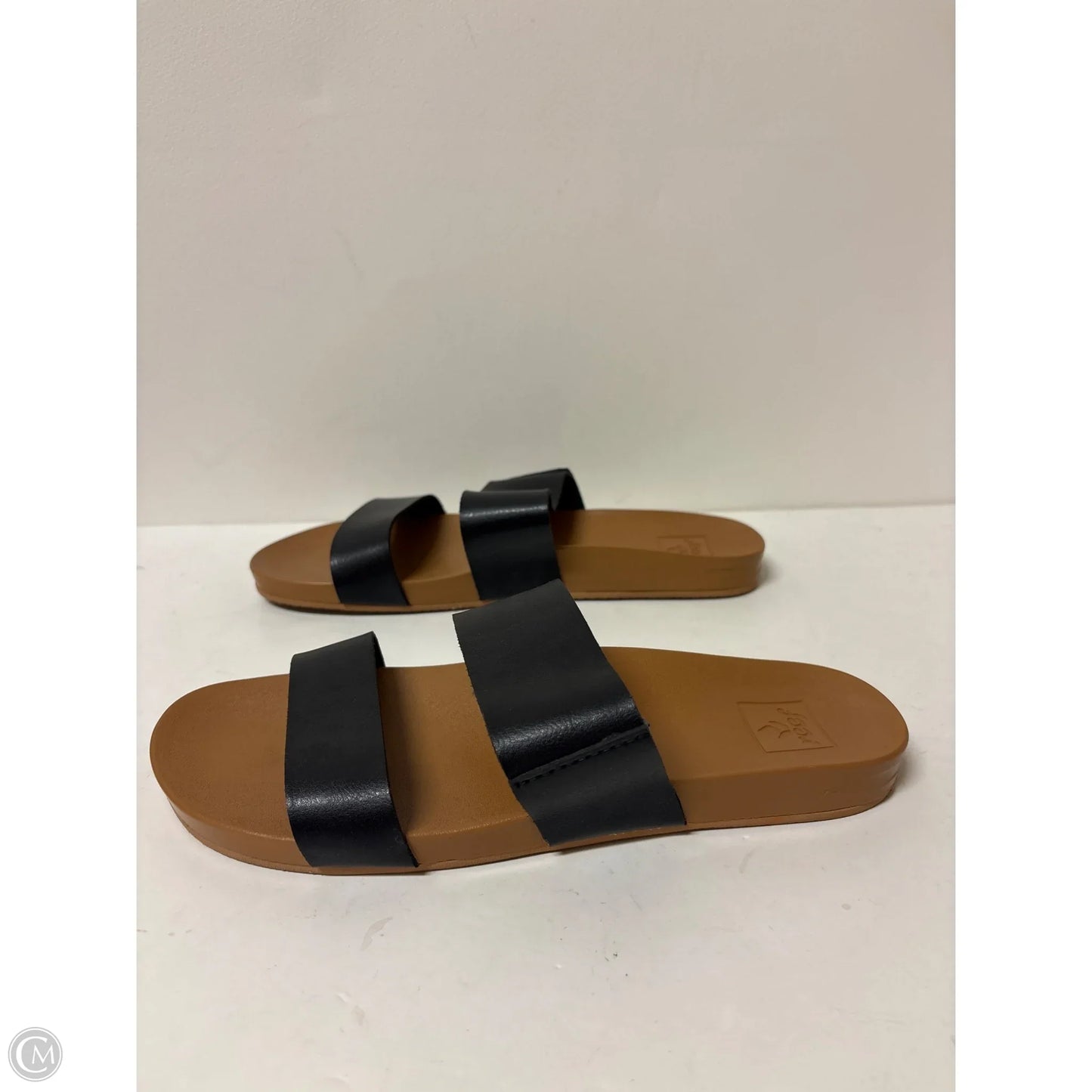 Sandals Flats By Reef In Black, Size: 9