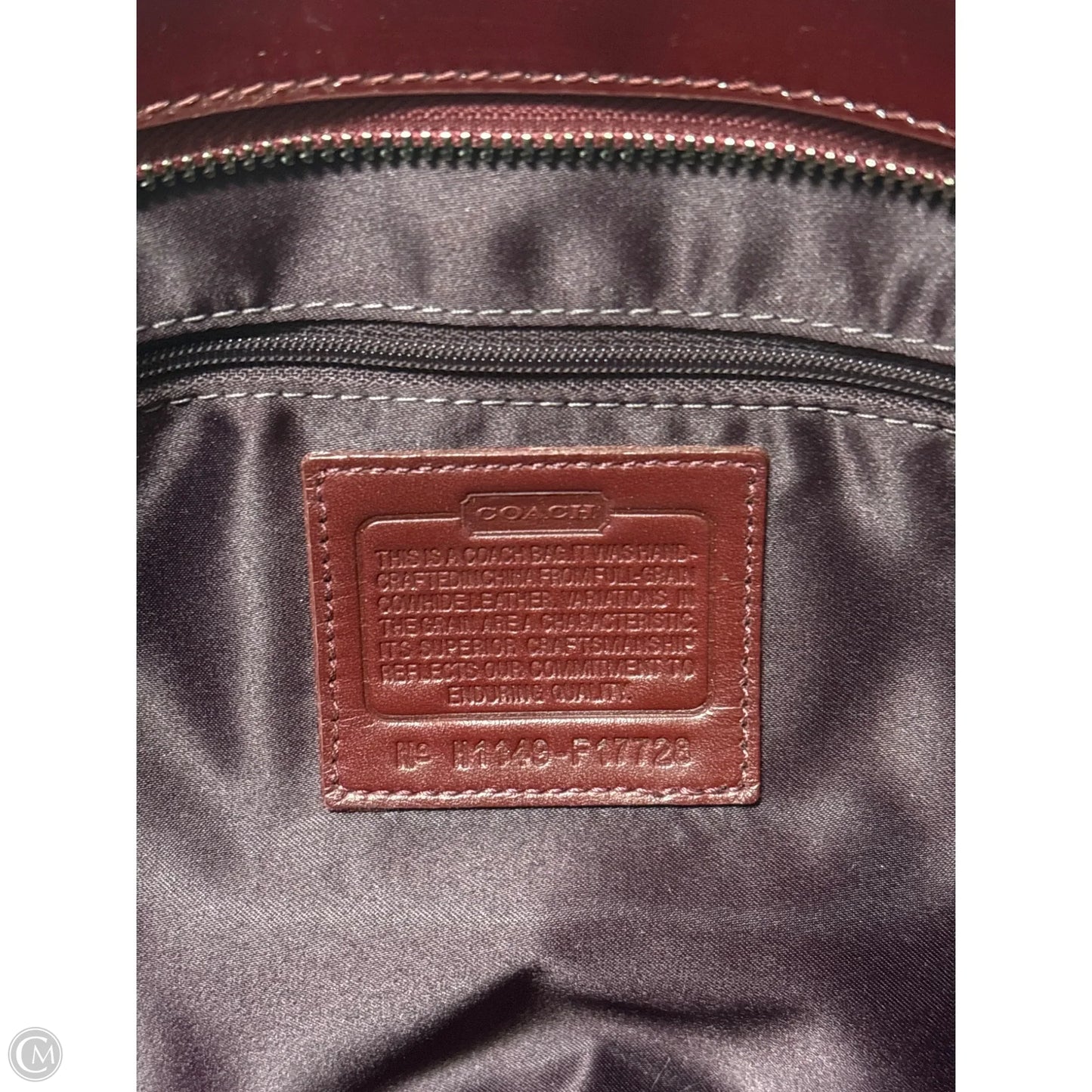 Handbag Designer By Coach, Size: Medium