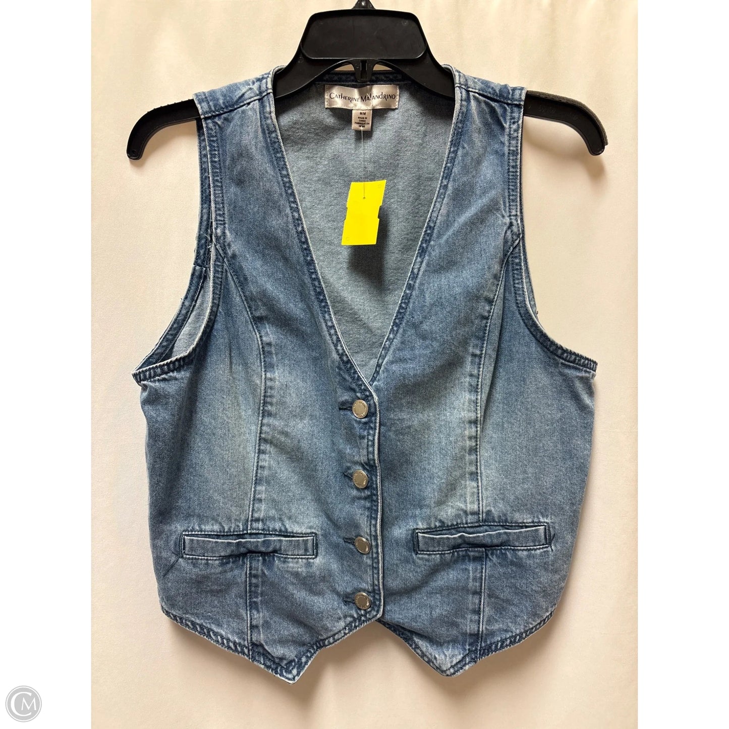 Vest Other By Catherine Malandrino In Blue Denim, Size: M