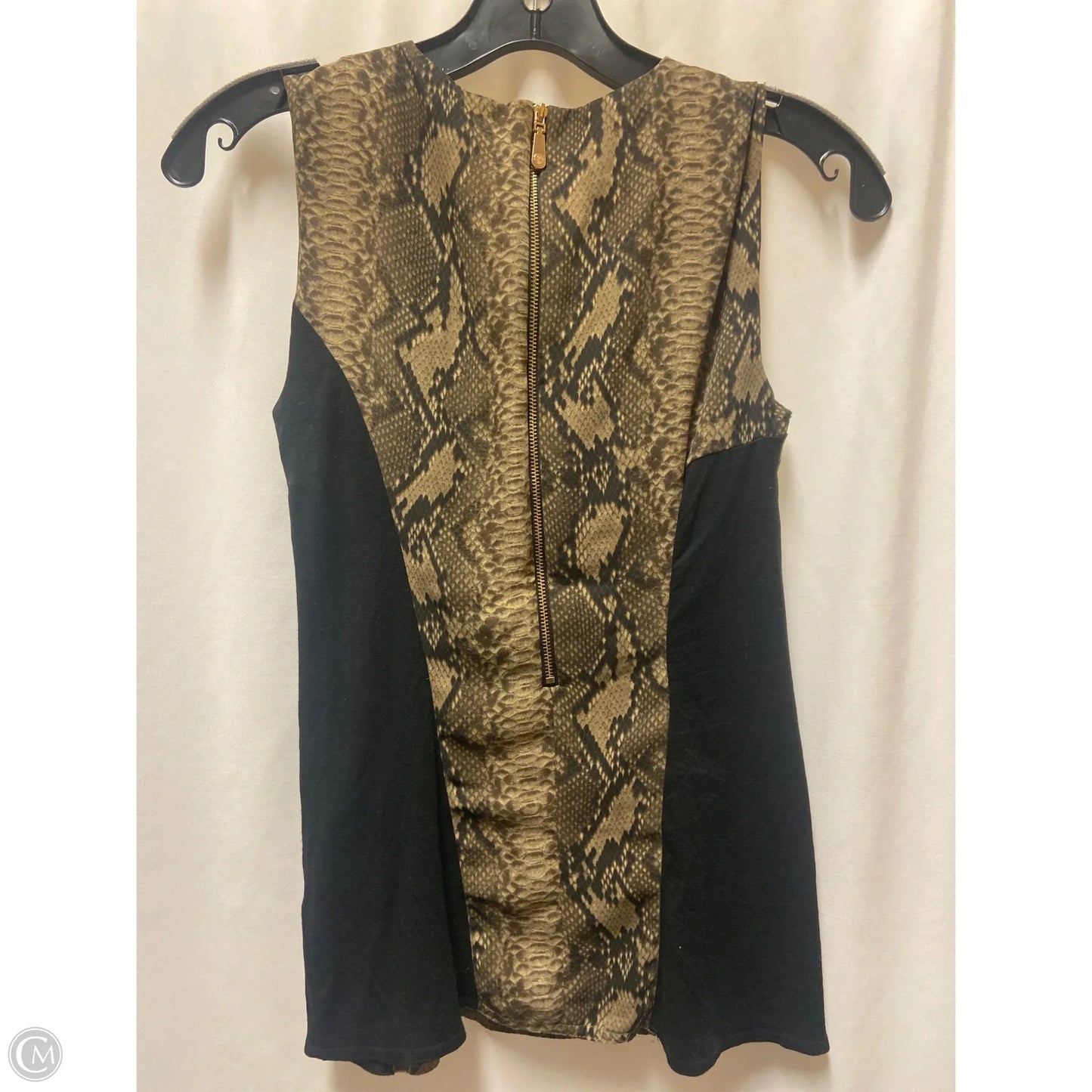 Top Sleeveless By Vince Camuto In Animal Print, Size: Xs