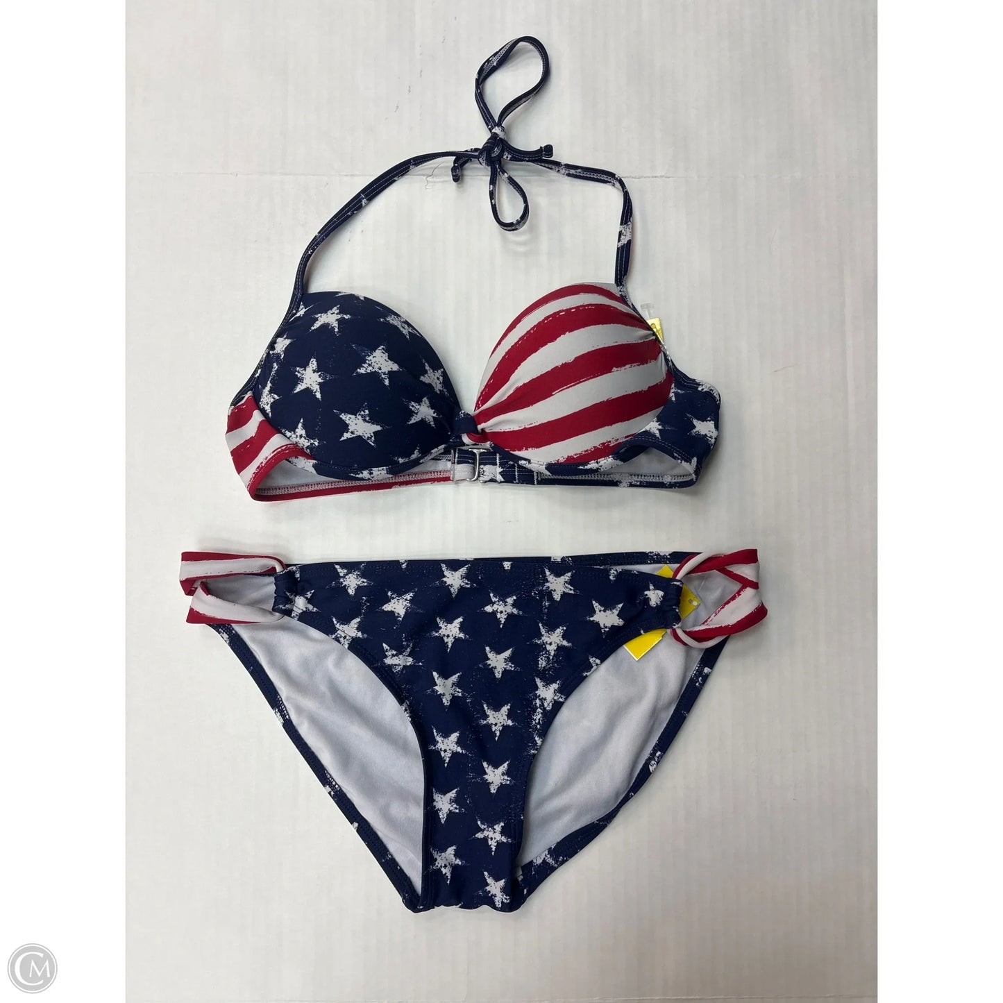 Swimsuit 2pc By Xhilaration In Blue Red & White, Size: M