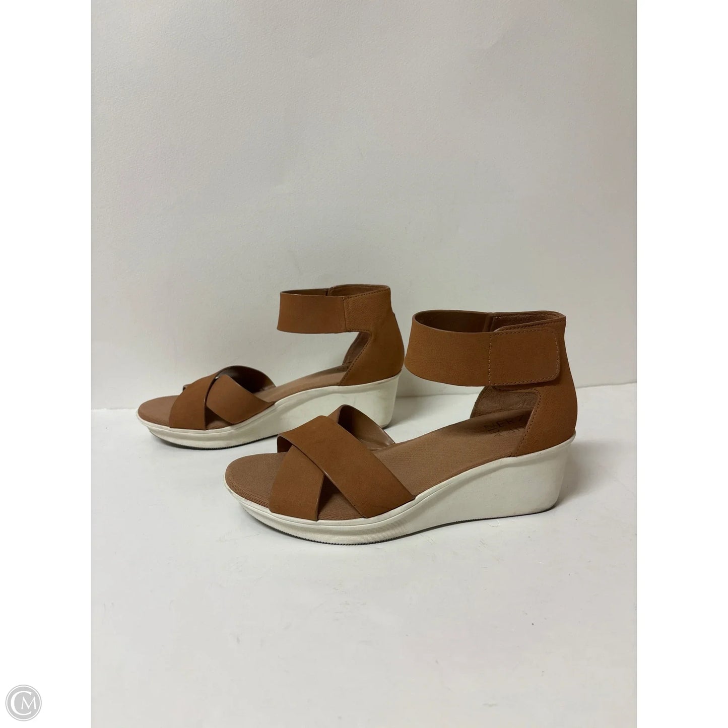 Sandals Heels Wedge By Naturalizer In Brown, Size: 7