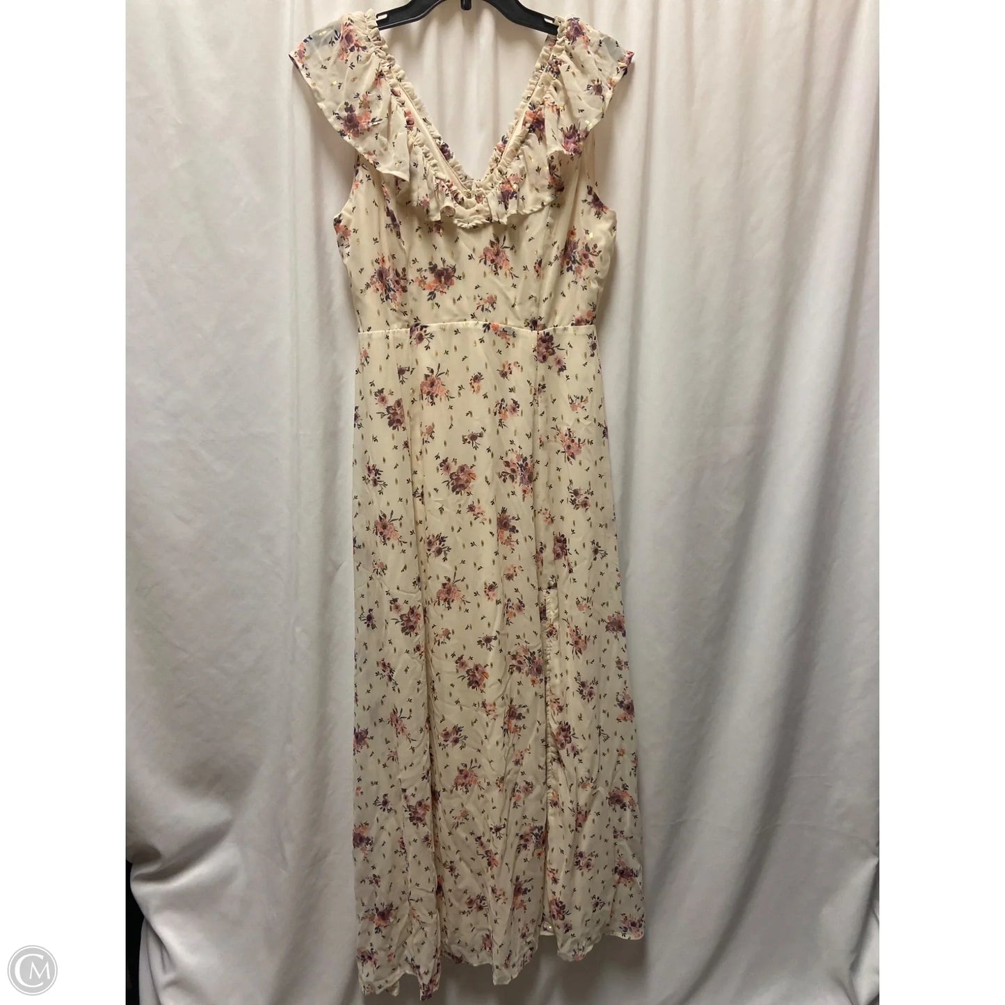 Dress Casual Maxi By Miami In Cream, Size: M