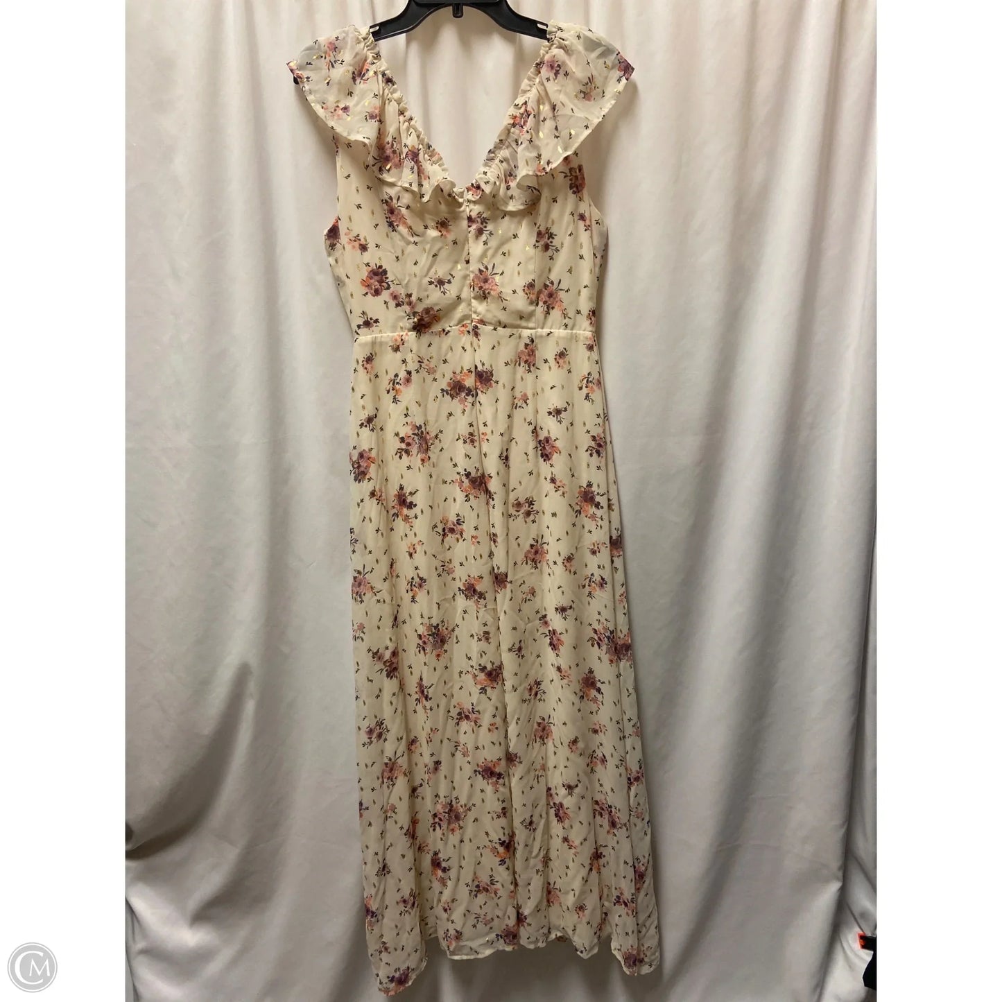 Dress Casual Maxi By Miami In Cream, Size: M