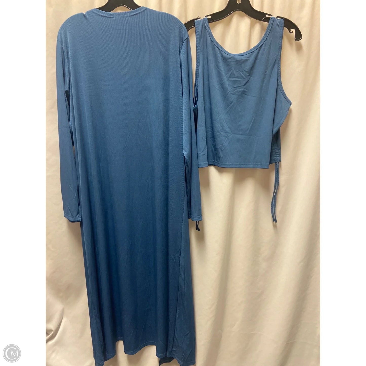 Pants Set 2pc By Ekouaer In Blue, Size: 2x
