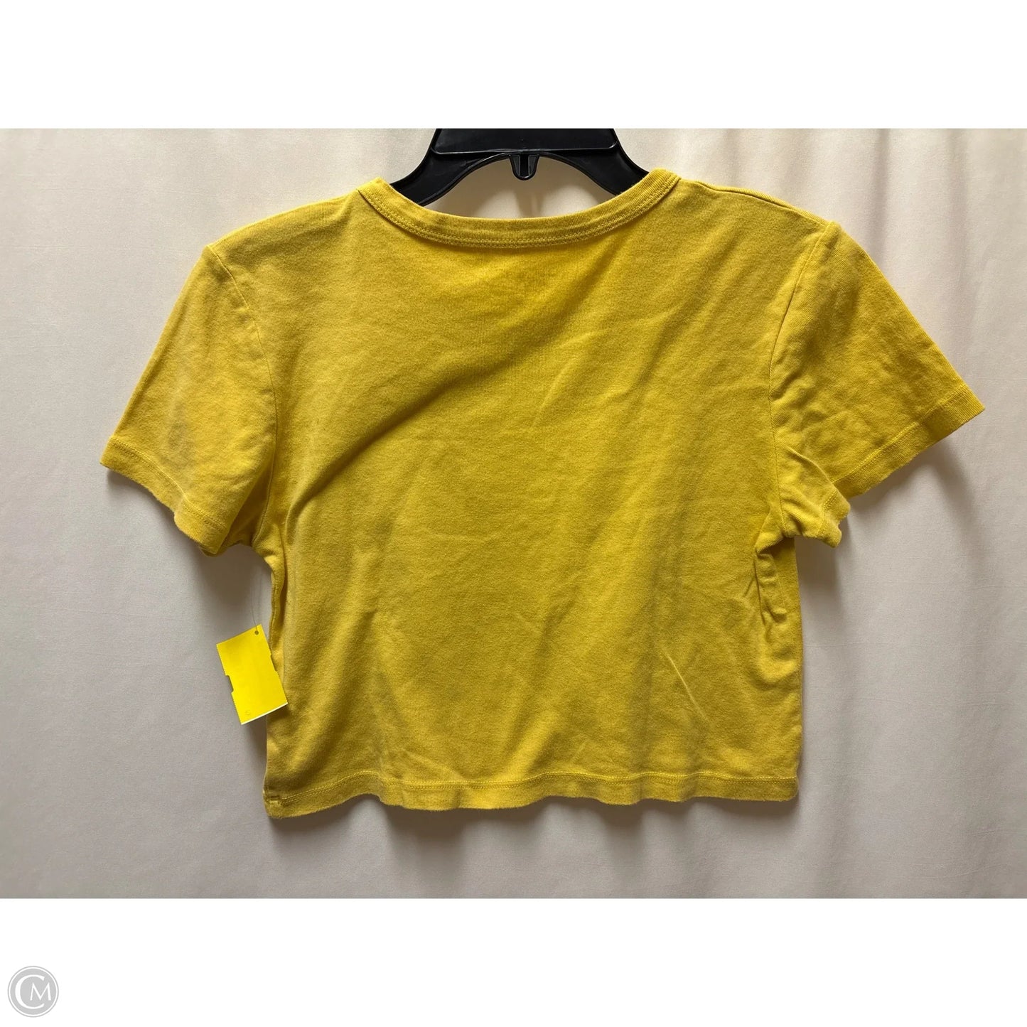 Top Short Sleeve By Junk Food In Yellow, Size: M