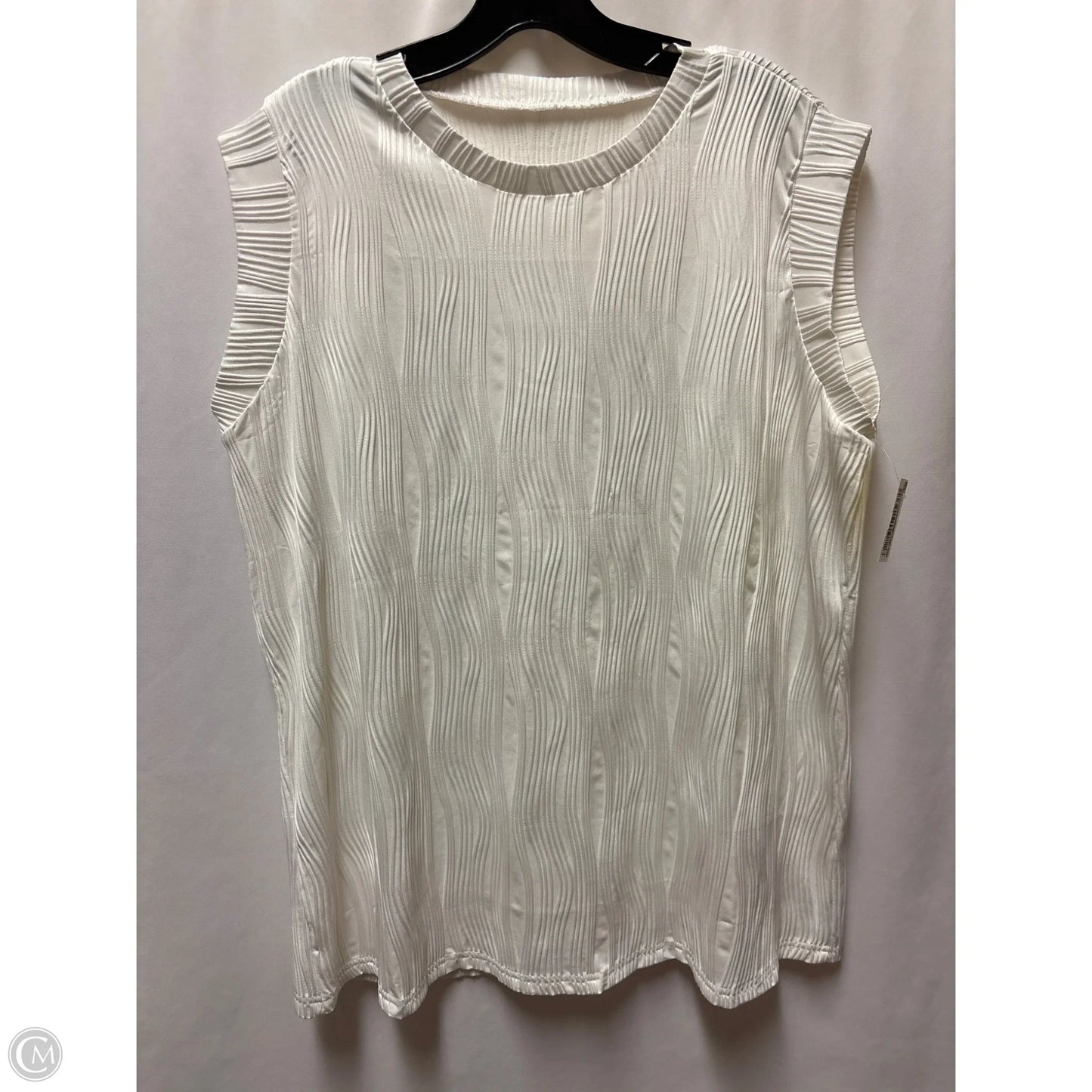 Top Sleeveless By Nine West In Black, Size: Xxl