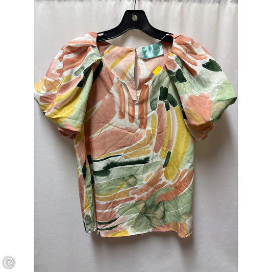 Top Short Sleeve By Clothes Mentor In Peach, Size: S