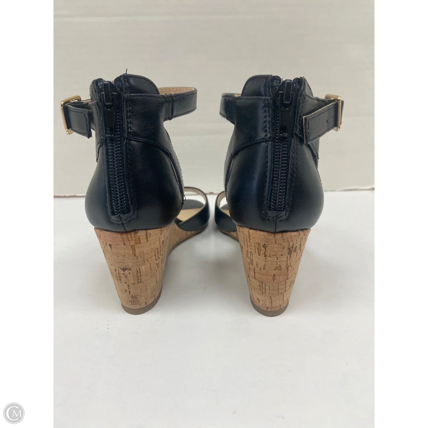Sandals Heels Block By Liz Claiborne In Black, Size: 7