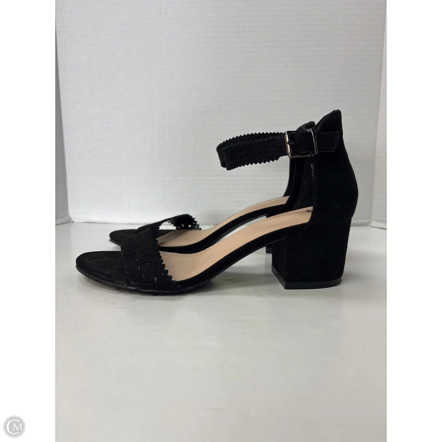 Shoes Heels Block By Clothes Mentor In Black, Size: 7.5