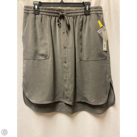 Skirt Midi By Apt 9 In Grey, Size: L