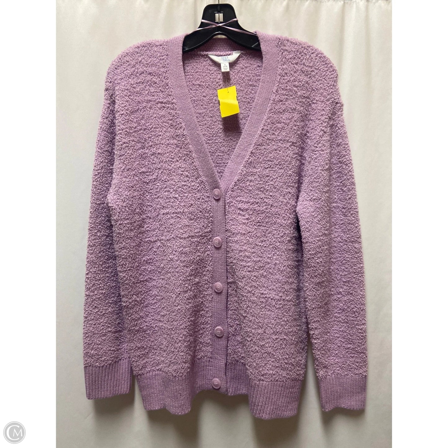 Cardigan By Time And Tru In Purple, Size: S