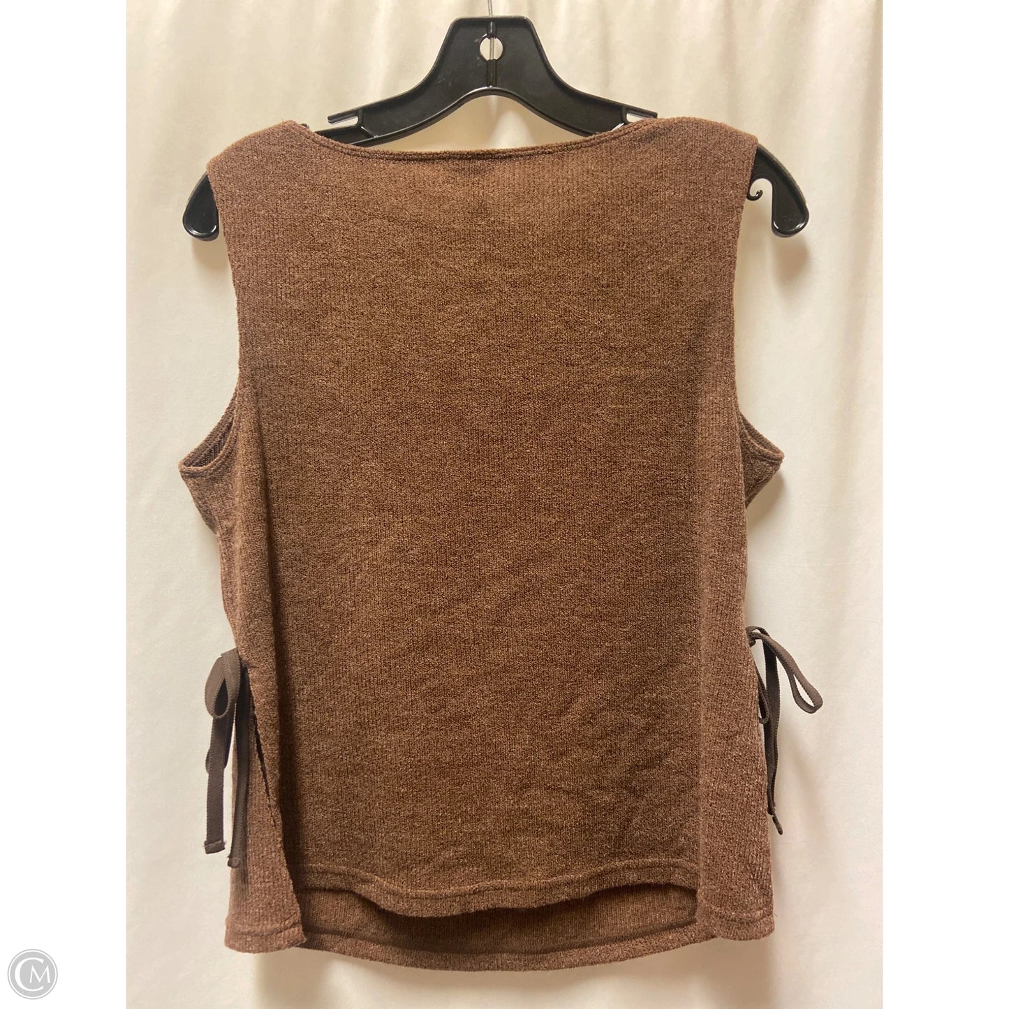 Top Sleeveless By A New Day In Brown, Size: L