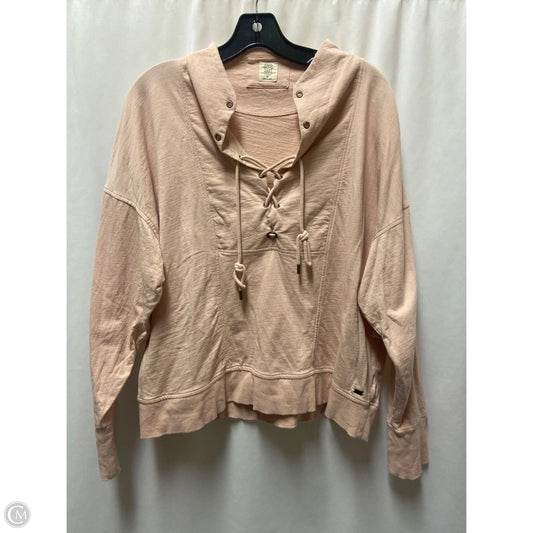 Top Long Sleeve By Good Hart In Pink, Size: Xl