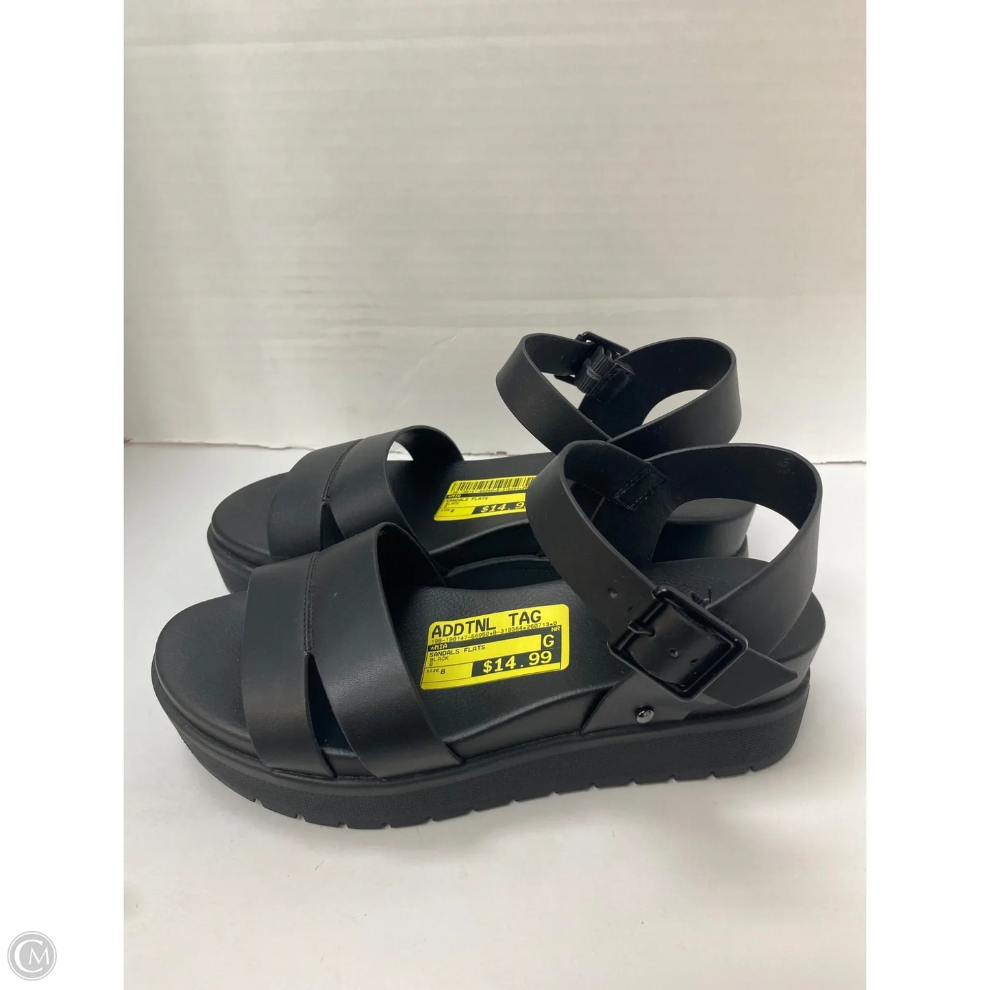 Sandals Flats By Mia In Black, Size: 8