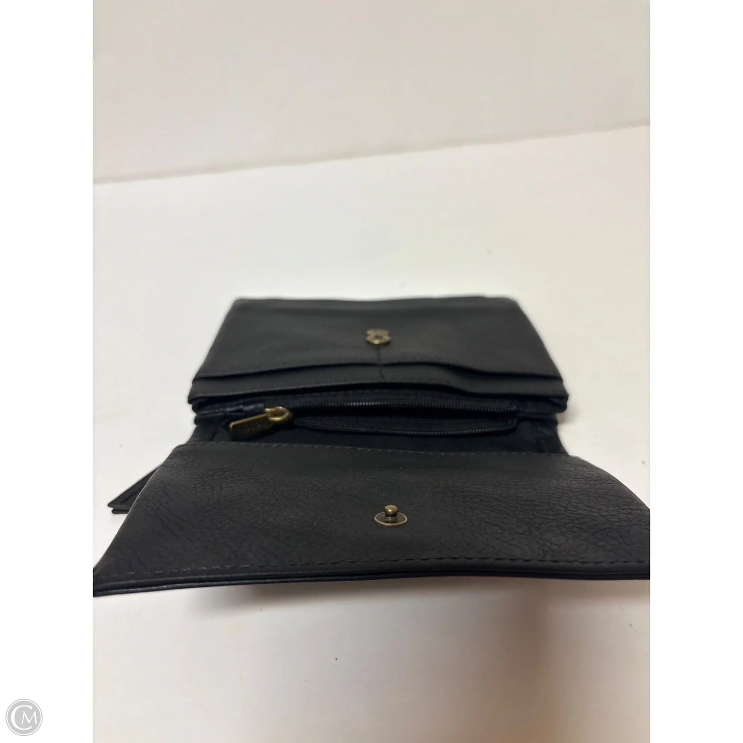 Wallet Leather By Fossil, Size: Medium