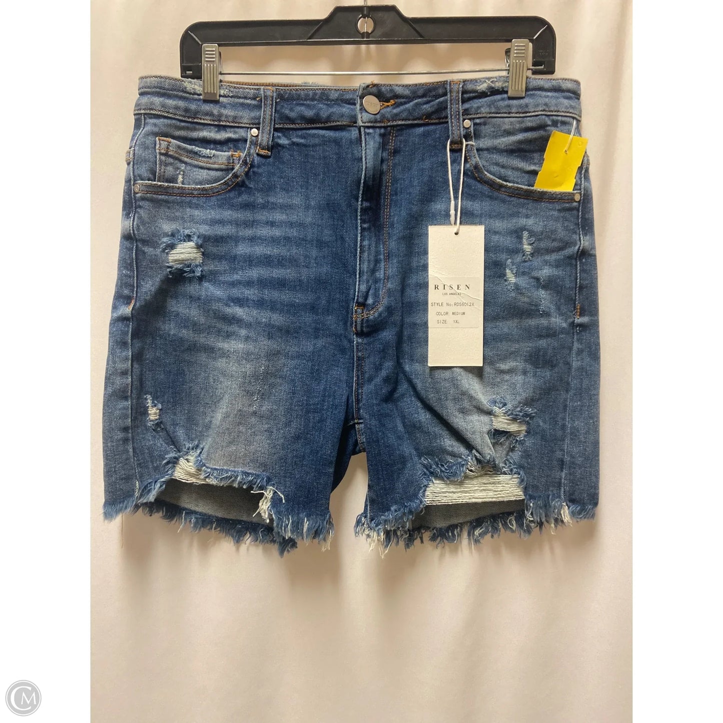 Shorts By Risen In Blue Denim, Size: 1x
