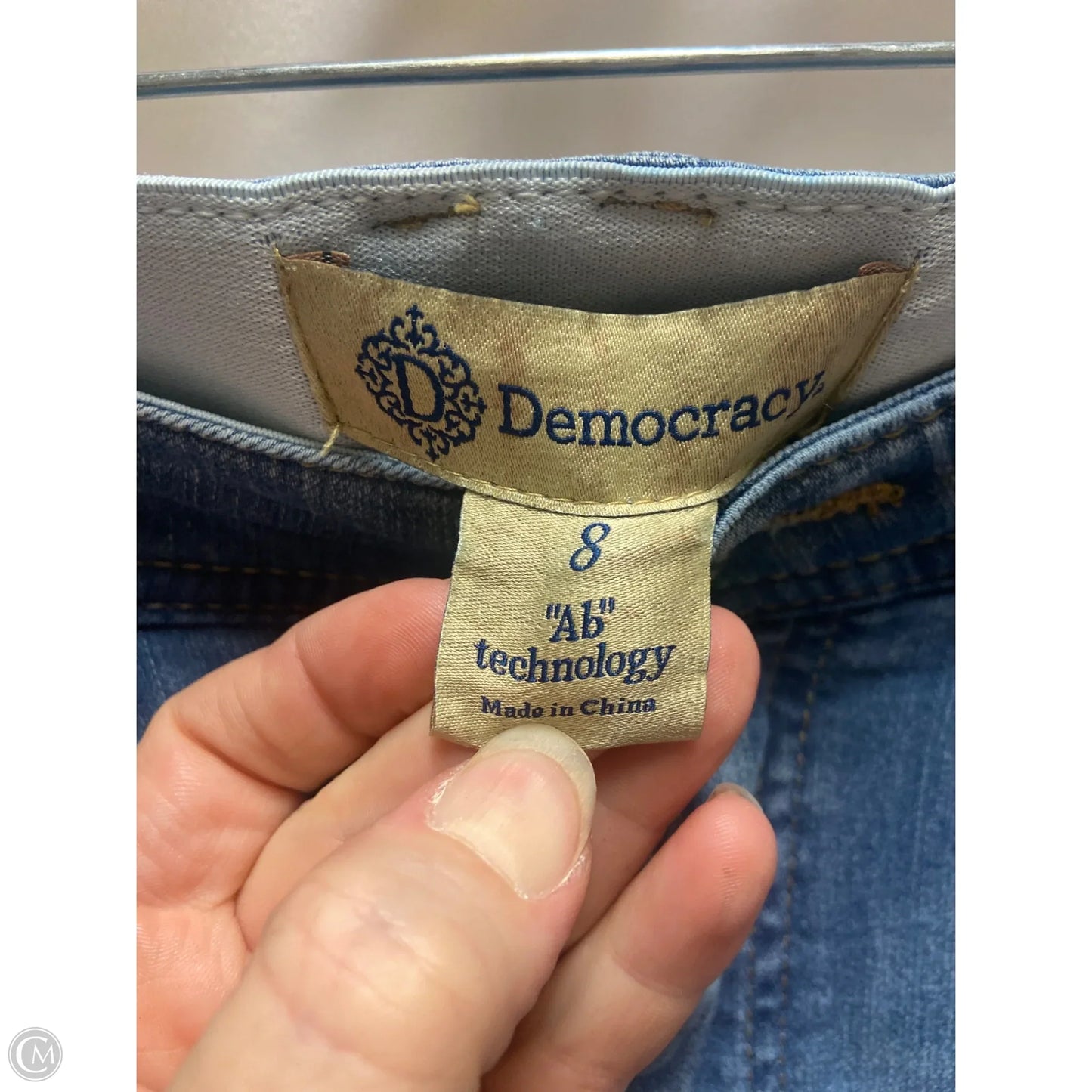 Jeans Straight By Democracy In Blue Denim, Size: 8