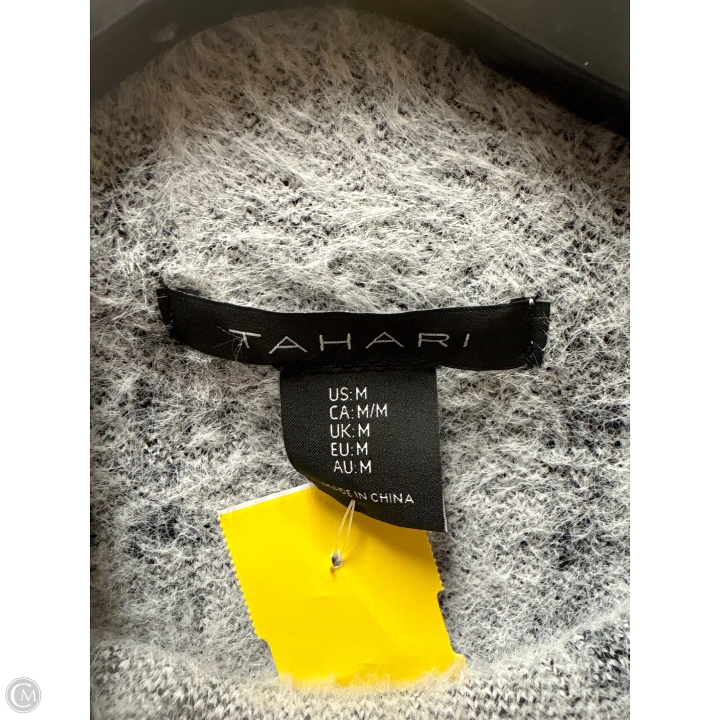 Sweater By Tahari In Black & White, Size: M