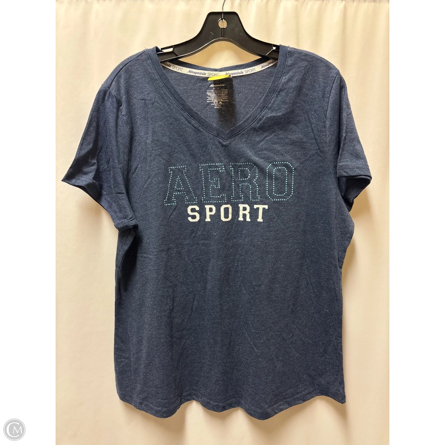 Top Short Sleeve By Aeropostale In Blue, Size: 1x