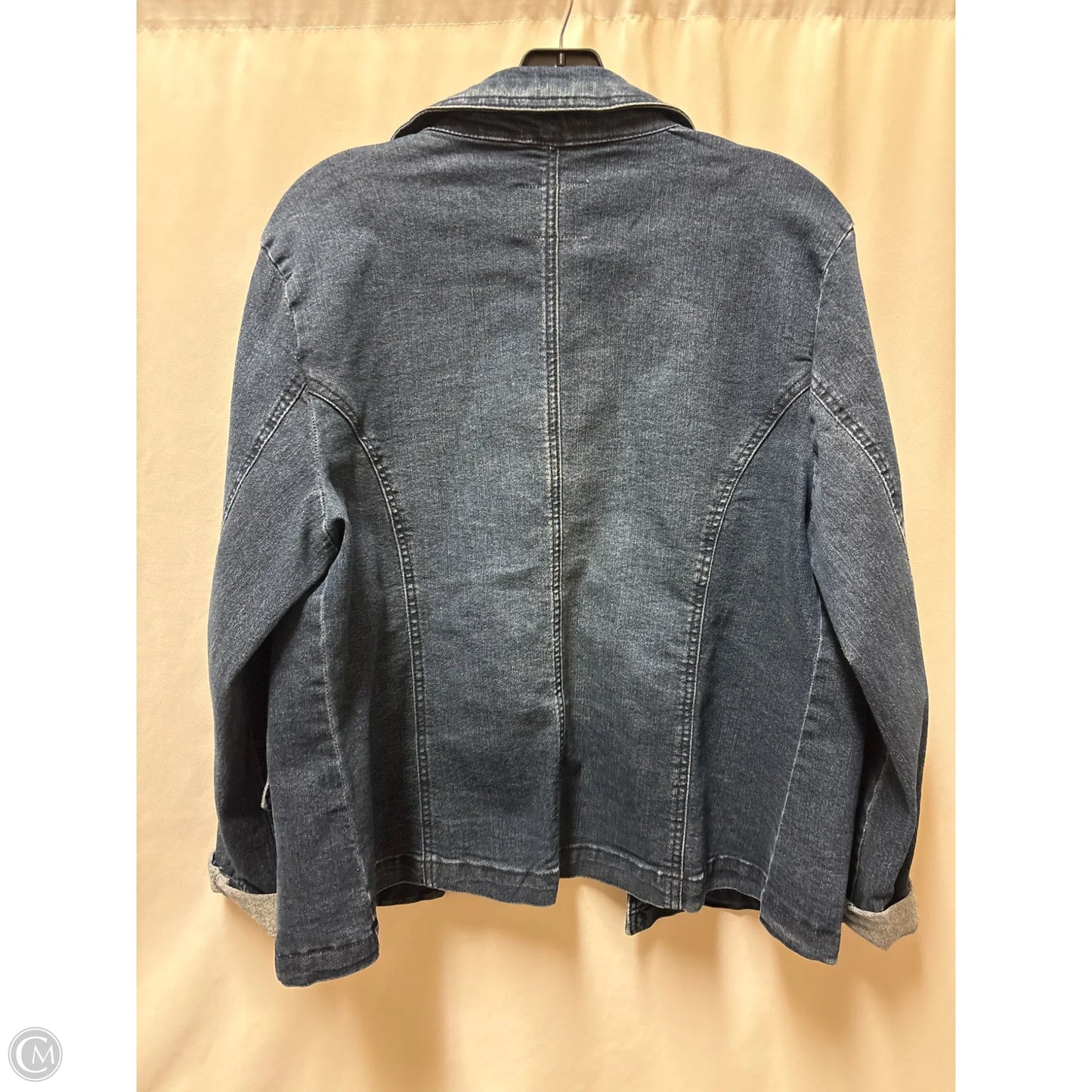 Jacket Denim By Angels In Blue Denim, Size: Xl