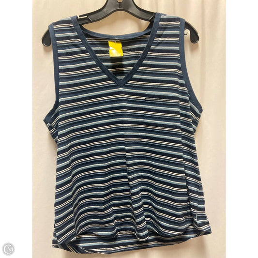 Top Sleeveless By Eddie Bauer In Blue, Size: L