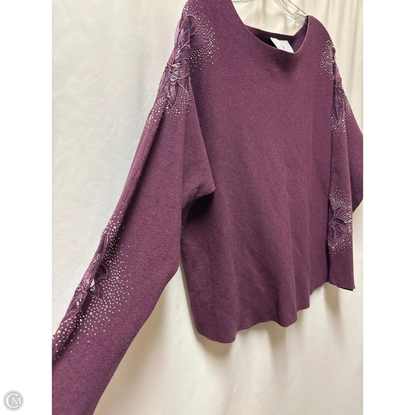 Sweater By Clothes Mentor In Purple, Size: Xl