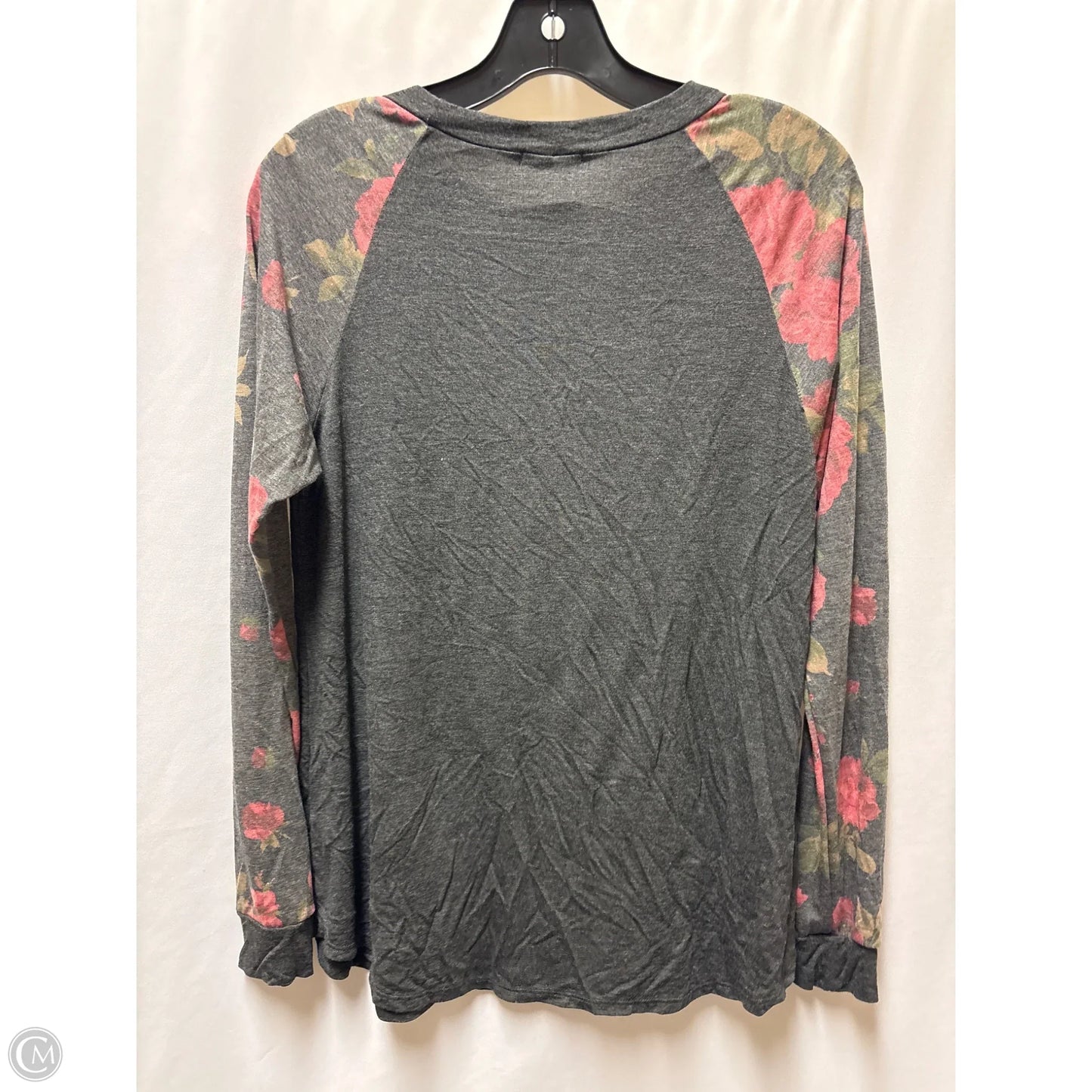 Top Long Sleeve By Clothes Mentor In Grey, Size: S