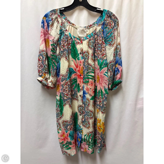 Dress Casual Midi By Johnny Was In Multi-colored, Size: S