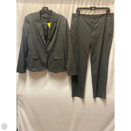 Pants Suit 2pc By Zara Basic In Grey, Size: 10