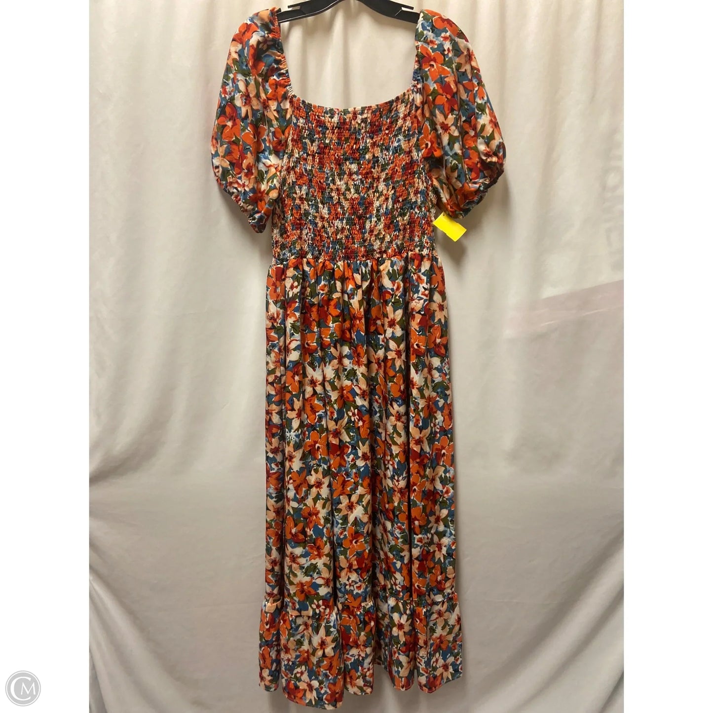 Dress Casual Maxi By Clothes Mentor In Orange, Size: 3x