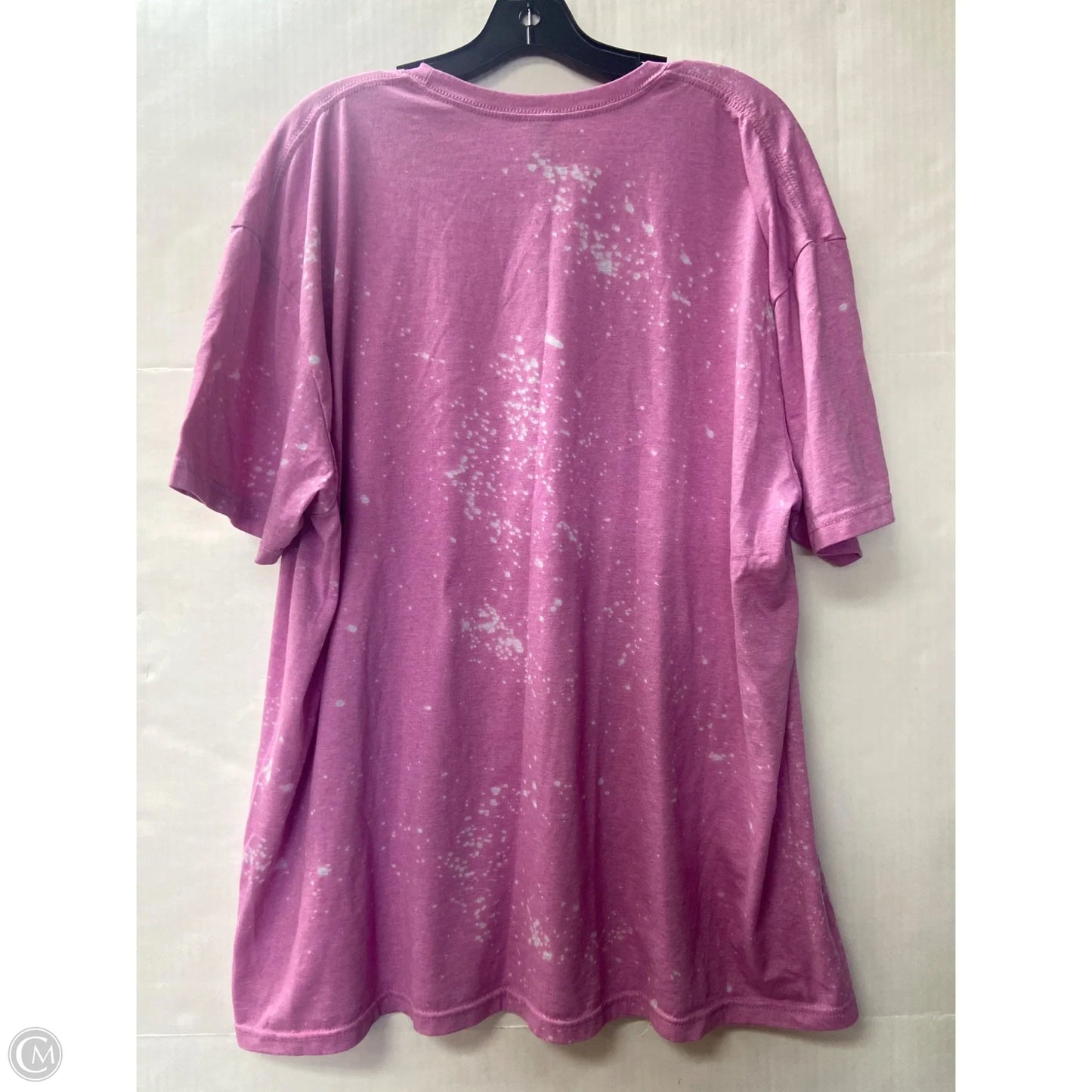 Top Short Sleeve By Gildan In Pink, Size: 2x