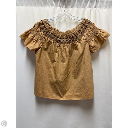 Top Short Sleeve By Old Navy In Brown, Size: M